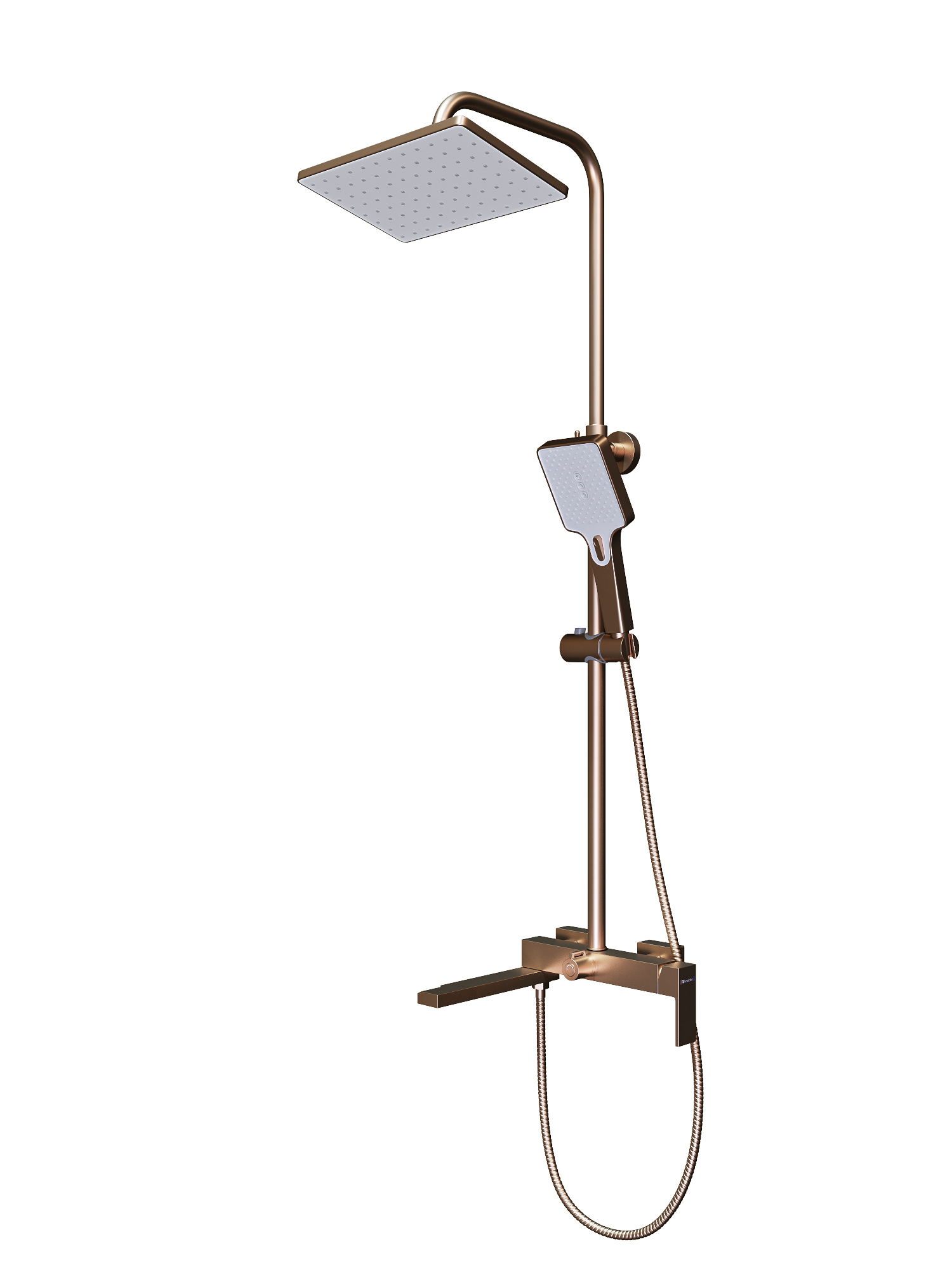 Душевая система с верхним тропическим душем KN-23/RB